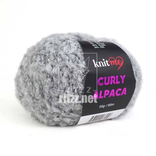 knit me curly alpaca kc08 acik gri