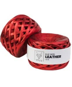 ritzz leather deri ip kirmizi deri gorunumlu ip