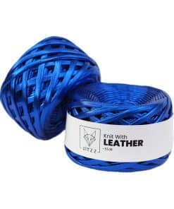 ritzz leather deri ip mavi deri gorunumlu ip