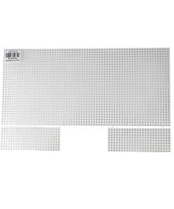 canta kanvas plastik dikdortgen 40 x 19 cm beyaz