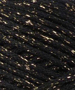 Alternative view of Floş Makrome İpi 2 MM Siyah Gold Simli