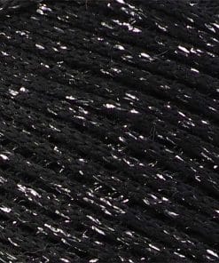 Alternative view of Floş Makrome İpi 2 MM Siyah Gümüş Simli