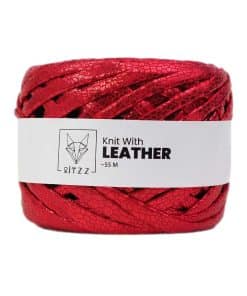 Ritzz Leather Snake Deri Görünümlü İp Kırmızı
