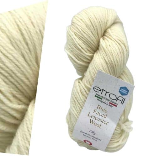 etrofil blue faced leicester wool 71023 natural undyed