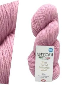 etrofil blue faced leicester wool 73227 pale pink