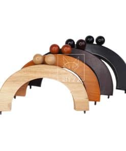 oval ahsap canta bursu 20cm