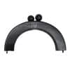 oval ahsap canta bursu 20cm siyah