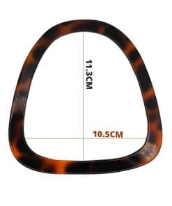 Alternative view of Oval Üçgen Model Akrilik Çanta Sapı