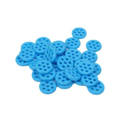 suryani boncuk mavi yedi delikli plastik ritzz