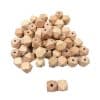 8 Köşe Ham Ahşap Boncuk - 18mm (4 Adet)