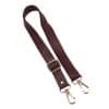 ayarlanabilir tokali canta askisi 25mm bordo gold kancali