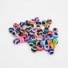 renkli plastik nazar boncugu 10mm yuvarlak