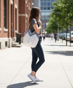 Tulip Örgü Çanta Füme Gri