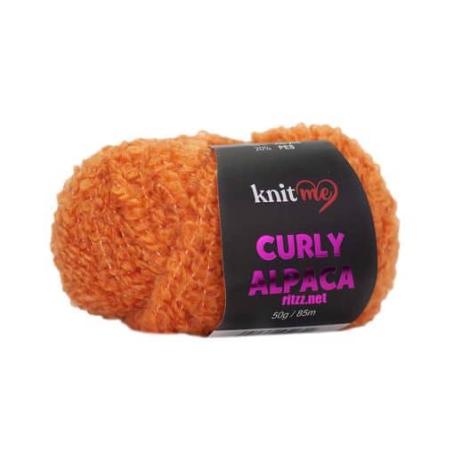 knit me alpaca curly kc13 turuncu