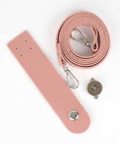 Telefon Çantası Seti 120CM Pudra - Gümüş Kanca
