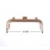 vintage kenarlari delikli canta bursu gold 12 cm