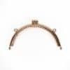 vintage kenarlari delikli oval canta bursu gold 12 cm