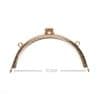 Oval Delikli Vintage Metal Çanta Bursu 16.5 CM Gold