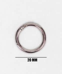 Yaylı Çanta Halkası Klipsi 20 MM - Gümüş