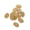 Vintage Plastik Boncuk Oval Motifli (Adet) 2 gold renk antik boncuk oval motifli