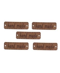 Alternative view of Handmade Deri Etiket Özel Figürlü  (5 Adet)