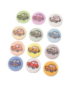 Alternative view of Araba Figürlü Bebek Düğmesi 2 Delikli - 15 MM B112