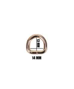 metal d halka canta aski halkasi gold renk 14 mm detay
