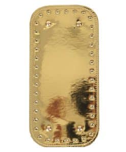 parlak metalik canta tabani gold 25 12 cm