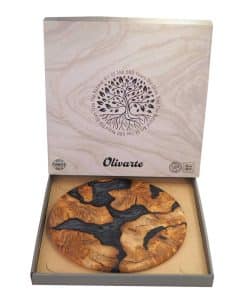 Epoksi Ahşap Yuvarlak Sunum Tahtası - Siyah 12 dekoratif lux epokis sunum tahtasi yuvarlak ahsap sarkuteri ev hediyesi ozel gunler icin degisik anneler gunu siyah