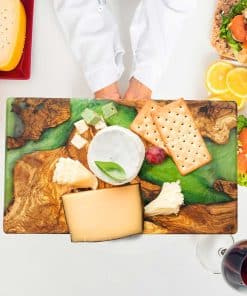 Alternative view of Epoksi Ahşap Dikdörtgen Sunum Tahtası - Yeşil