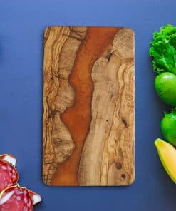 Alternative view of Epoksi Ahşap Dikdörtgen Sunum Tahtası - Gold