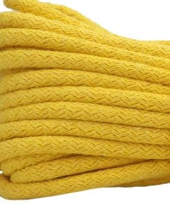 Dolgulu Pamuk Kordon İp / Sarı / 005 ( 500 G ) 7 dolgulu pamuk kordon ip sari renk canta sepet supla ipi 7 mm detay