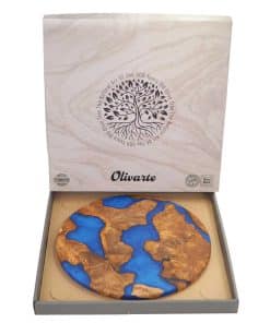 epoksi yuvarlak ahsap peynir sarkuteri sunum tahtasi ev hediyesi ozel gunler icin degisik anneler gunu mavi