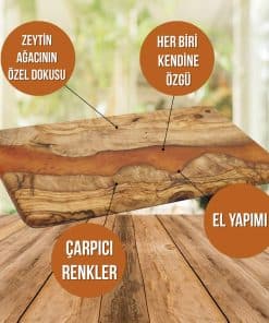 ozellikleri dikdortgen ahsap sunum tahtasi gold renk kutulu
