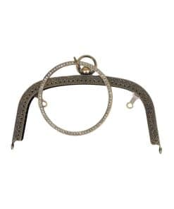 Vintage Metal Çanta Bursu Halkalı Taşlı 18.5 CM 8 Vintage Metal Çanta Bursu Halkalı Taşlı 18.5 CM - Görsel 3