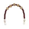 bordo naturel boncuk 22 mm ahsap boncuklu canta sapi 40 cm naturel siyah boncuk