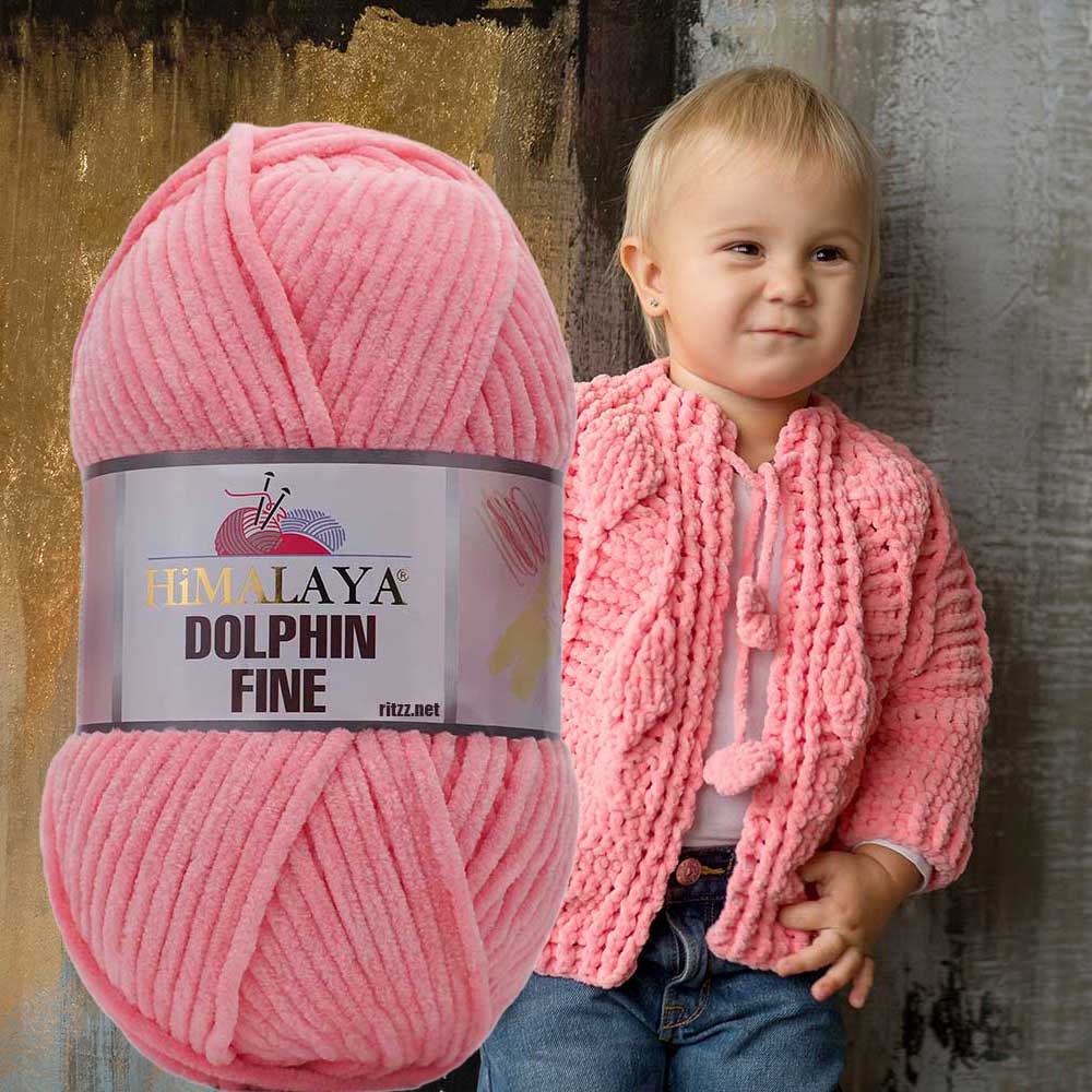 dolphin fine ince kadife ip ile cocuk hirka modeli