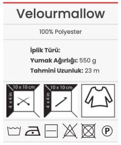 velourmallow urun ozellikleri yikama talimati