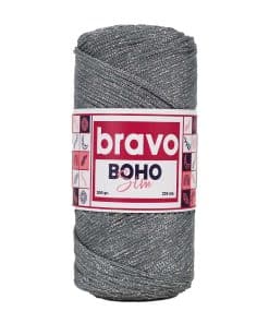 Boho Sim Polyester Makrome 064 Gri Gümüş Simli