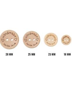 Alternative view of Handmade With Love Ahşap Düğme (5 Adet)