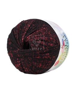 Alternative view of Himalaya Aloha Simli 128-04 Siyah Kırmızı Simli