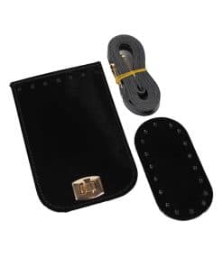 Alternative view of 11x17 Kapaklı Parlak Mini Çanta Seti (Gold Aparatlı)