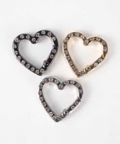 Kalpli Taşlı Yaylı Halka Çanta Klipsi