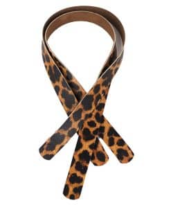 Oval Uçlu Leopar Çanta Sapı 70 CM (Çift)