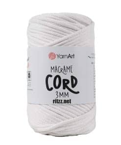 Yarnart Macrame Cord 3MM 751 Beyaz