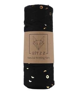 Ritzz Pullu İp - Siyah Gold Pullu