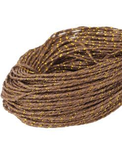 Simli Çile Kağıt İp Kahverengi Koyu Gold ( 190G )