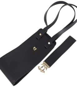 gold kilitli orta koruk canta seti siyah renk