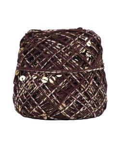 Ritzz İri Pullu İp - Kahve Ekru Kırçıllı Gold Pul