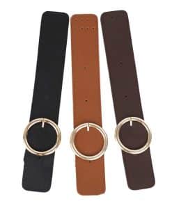 Yuvarlak Gold Tokalı Çanta Kapama